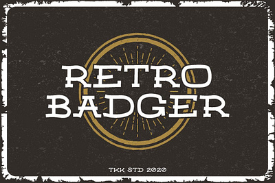 RETRO BADGER – Classic Western Font branding classic design display font font gaming movie poster retro vintage western youtube