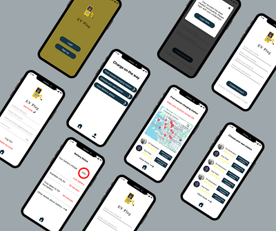 Electric Vehicle App app eletric mobile ui user experience user interface ux vehicle