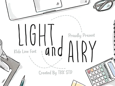 Light and Airy – Flower and Cute Girly Font branding children cute display font font gaming girly handwritten handwritting movie poster youtube