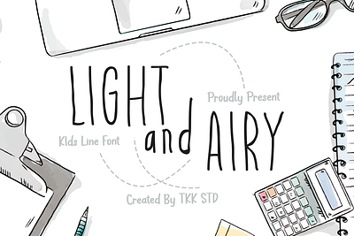 Light and Airy – Flower and Cute Girly Font branding children cute display font font gaming girly handwritten handwritting movie poster youtube