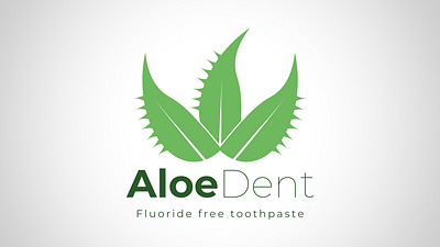 Aloe Dent Logo - Concept branding design graphic design illustration logo typography vector