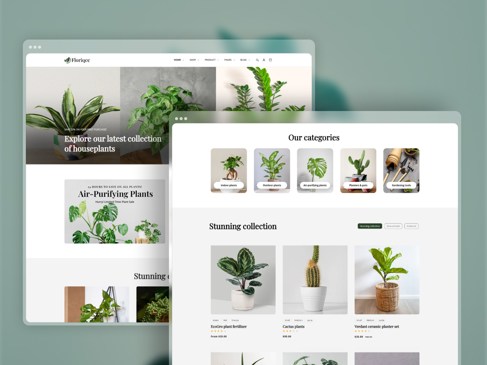 Floriqee - Houseplants & Gardening Shopify Theme business theme garden supplies gardening gardening plants business gardening shop gardening store green living hosueplants houseplants indoor plants outdoor plants plant care plant nursery plantshop responsive design shopify theme shopify website uiux webdesign webdevelopment