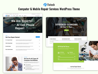 Fixtech - Computer & Mobile Repair Services WordPress Theme computer services it services mobile repair services responsive seo friendly uiux webdesign webdevelopment wordpress theme wordpress website