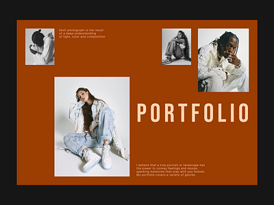 Portfolio / photographer / site inspiration interaction portfolio site typography ui user interface ux web design website