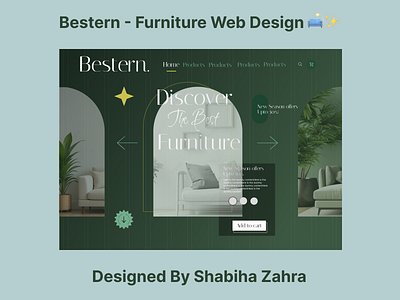 Bestern - Furniture Web Design graphic design ui ux web design