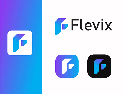 Flevix Modern F-letter Logo, Gradient Logo.. corporate logo corporate nidentity creative logo f concept f modern logo gradient logo logo logo brand logo mark modern brand