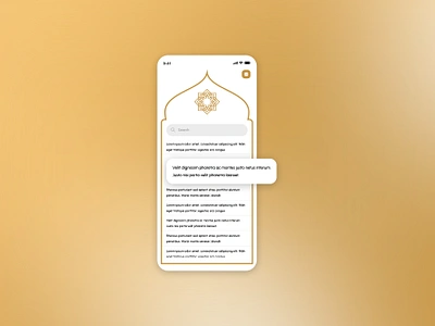 Adhkar App figma flutter golden religious