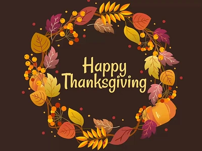 Thanksgiving day! // 2d animation 2d 2d animation affter effect animation animation autumn colorful cute digital illustration fall illustration leaves motion motion design motion grap thanksgiving thanksgiving day