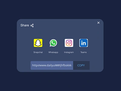 DailyUI 010: Share dailyui share ui