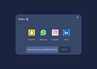 DailyUI 010: Share dailyui share ui