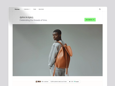 Hero section of my responsive e-commerce template cms cover ecommerce framer hero banner hero section template ui ux