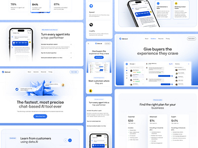 Conversational AI - SaaS Website Design ai landing page ai saas landing page ai saas website ai tool website chatbot landing page clean conversational ai website modern saas homepage saas landing page saas product saas website design ui ux web design website design