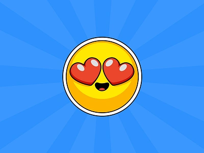 Candids Heart Eyes Emoji 2d animation brand emoji eyes heart heart eyes sticker animation stickers