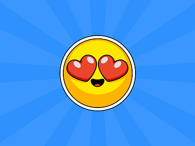 Candids Heart Eyes Emoji 2d animation brand emoji eyes heart heart eyes sticker animation stickers