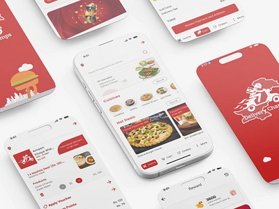 Delivery Champs | Food delivery app ui