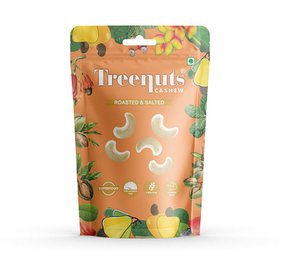 Cashew Pouch Design box design branding cashew cashew packaging cashew packaging design cashew pouch design dry fruits dry fruits packaging indian dry fruits label design pouch design