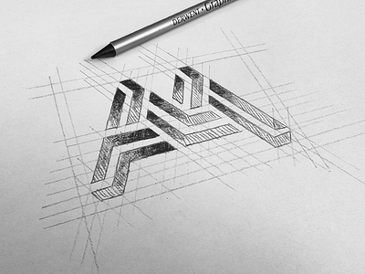 LOGO - M - GRID animal brand branding design graphic design icon identity illustration logo m sketch type typography ui vector