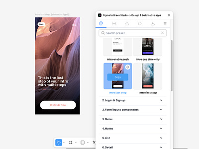 Bravo Figma Plugin app app designs branding bravo chrome design extension figma figma plugin intro no code plugin presets product templates tool ui ux