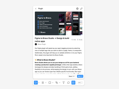 Bravo Figma Plugin community ai app assets bravo community design figma figma community figma design figma plugin no code plugin product templates tool ui ux