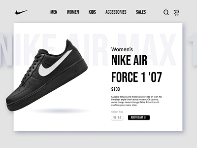 Day [003] of Daily UI Challenge! 2024 challenge dailyui dailyuichallenge dailyuiday3 design nike ui ux web webdesign