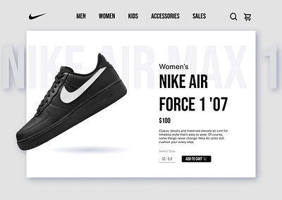 Day [003] of Daily UI Challenge! 2024 challenge dailyui dailyuichallenge dailyuiday3 design nike ui ux web webdesign