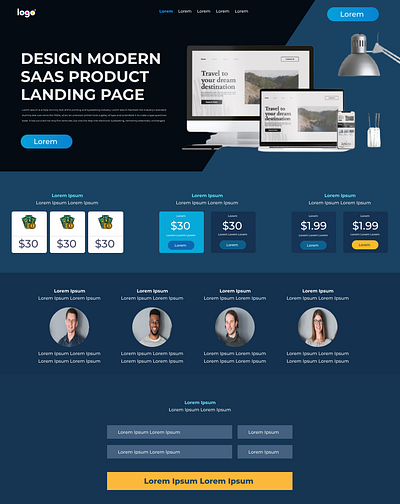 SaaS Product Landing Page app branding design graphic design illustration logo typography ui ux vector