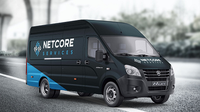 NetCore Services - Visual Identity design for business unique design