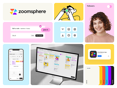 Zoomsphere - SaaS Product Case Study case study design development interface marketing platform product saas service smm tool ui user experience user interface ux uxui web website