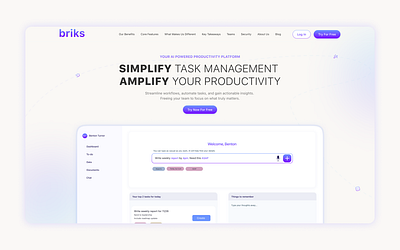 Task Management Web App adaptive ai application blog branding design figma logo task management ui user flow ux web app web design wireframes