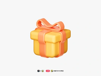 3D Gift icon 3d figma gift icon v3d vector to 3d