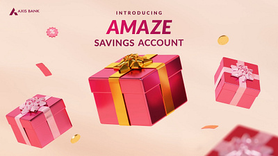 Elevate your savings with 3D magic 3danimation animation axis bank banking branding fin tech motion graphics savingaccount