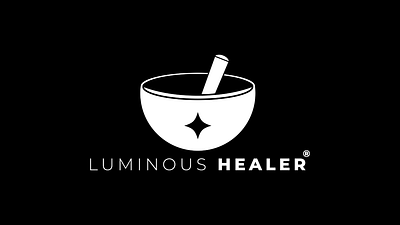 Luminous Healer Logo - Healing Business branding design graphic design illustration logo typography vector