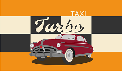 Visit card for a taxi company branding cartoon cute design graphic design illustration logo vector visit card