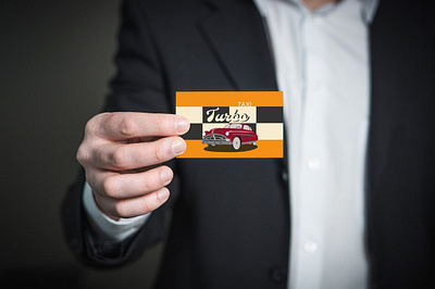 Visit card for a taxi company branding cartoon cute design graphic design illustration logo vector visit card