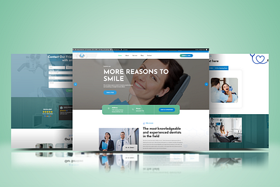 Dental Clinic Website – Custom WordPress Design branding graphic design logo ui