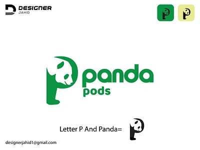 Panda and Letter P combine creative Logo Design Concepts. alphabet logo branding combination mark logo creative logo design graphic design green logo illustration letter logo logo modern logo monogram logo negetivespacelogo new logo panda logo panda pods logo pandaplogo ui vector