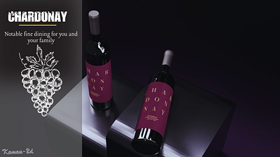 WINE 3d branding graphic design