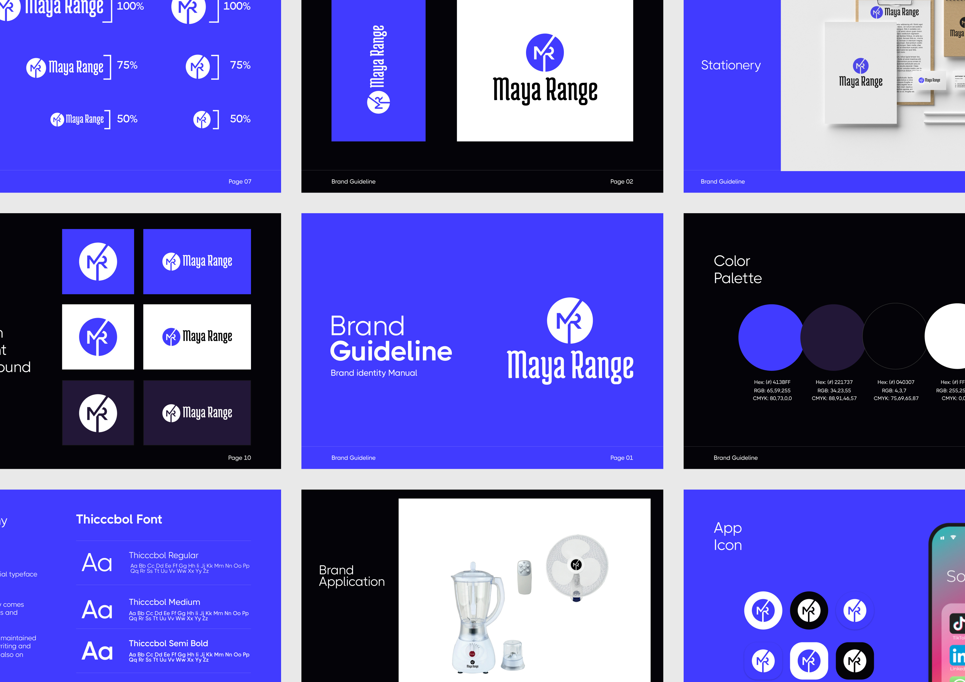 Maya Range Brand Guidelines brand guidelines brand identity branding design logo design typography visual identity