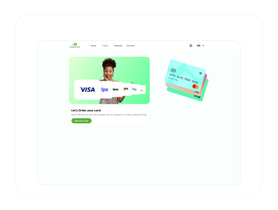 Finance Coin Cards Ordering UI cards dashboard design fintech ui ux