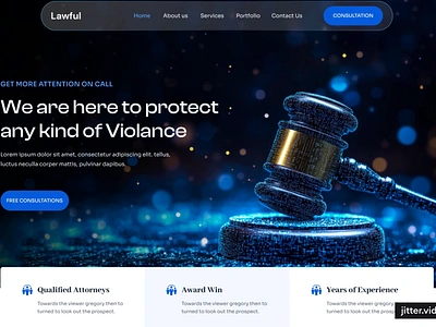 Law Agency Landing Page | Attorney | Web Design | UI Design agency landing page homepage landing page landing page concept landing page ui landingpage ui web web design webdesign website concept