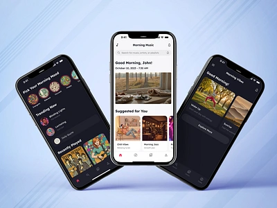 Music Streaming App UI Design in Flutter interactive music app