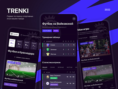 Trenki App app branding design ui