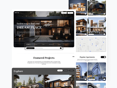 Prop Tech architecture building home house interior interiordesign landingpage property proptech web website websitedesign