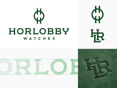 Horlobby branding custom type dial elegant horology lettering logo time timepiece watch watches wordmark