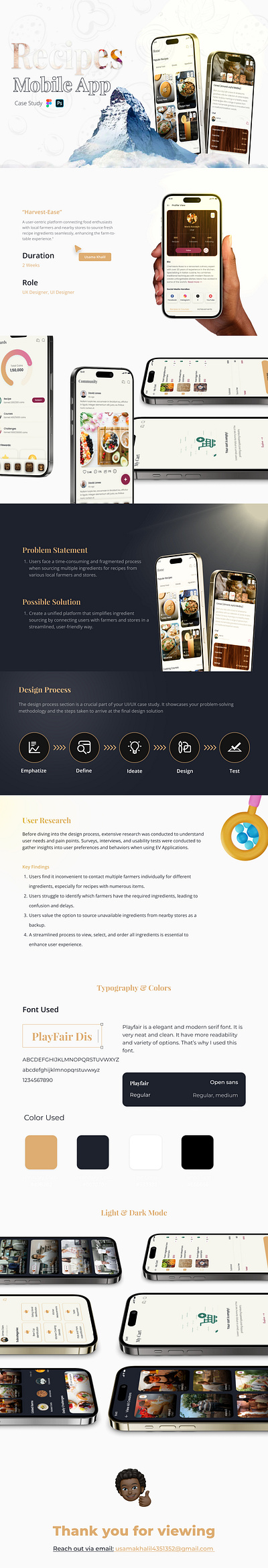 Recipe Mobile App appdesign mobile app recipes ui ux uxui