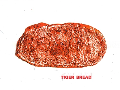 Tiger Bread graphic design illustration letterpress reworking risograph