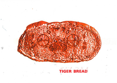 Tiger Bread graphic design illustration letterpress reworking risograph