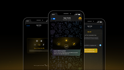 App cube, Telegram Mini app app mobile telegram ui web3