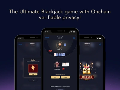 Blackjack Telegram Mini App. app blackjack casino telegram uiux