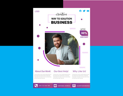 Business Grow Flyer branding design graphic design illustration motion graphics ux